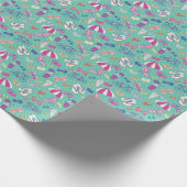 Papier Cadeau Beau Motif Avec Éléments Été (Coin)