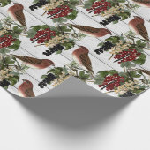 Papier Cadeau Beau motif de Noël vintage (Coin)