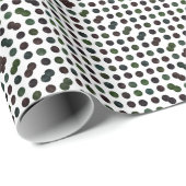 Papier Cadeau Beau motif de points XIII (Coin rond)