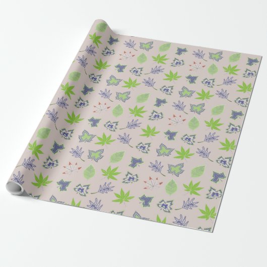 Papier Cadeau Beau Motif d'été (Déroulé)