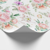 Papier Cadeau Beau motif floral (Coin)