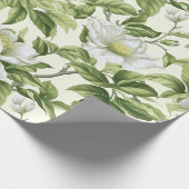 Papier Cadeau Beau motif floral classique (Coin)