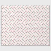 Papier Cadeau Beau Noël Cabine (Plat)