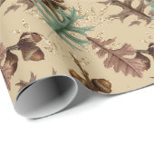 Papier Cadeau Beau Noël Cosy (Coin rond)