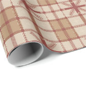 Papier Cadeau Beau Noël de la campagne (Coin rond)