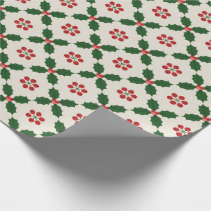 Papier Cadeau Beau Noël de la campagne