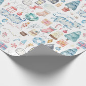 Papier Cadeau Beau Noël/Nouvel An Papier d'enveloppement de tigr (Coin)