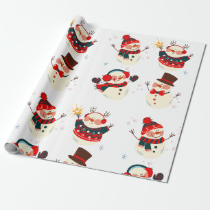 Papier Cadeau Beau Noël, Paysage hivernal