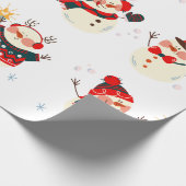 Papier Cadeau Beau Noël, Paysage hivernal (Coin)