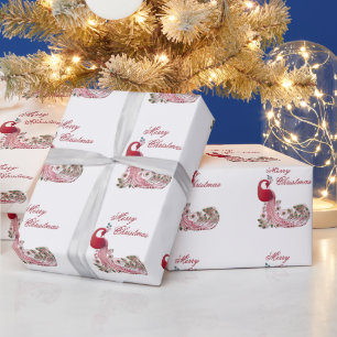 Papier Cadeau Beau Noël Peacock