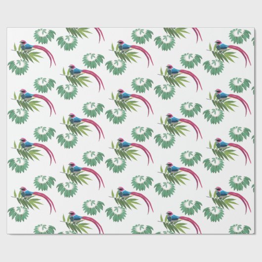 Papier Cadeau Beau Oiseau (Plat)