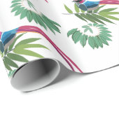 Papier Cadeau Beau Oiseau (Coin rond)