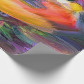 Papier Cadeau Beau Oiseau coloré (Coin)