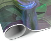 Papier Cadeau Beau Oiseau coloré (Coin rond)