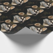 Papier Cadeau Beau Oreiller Husky Lrow (Coin)