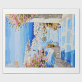 Papier Cadeau Beau papier d'enveloppement de Grèce (Plat)