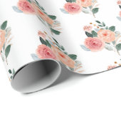 Papier Cadeau Beau Papier d'enveloppement Floral|Pour n'importe  (Coin rond)