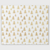 Papier Cadeau Beau papier d'enveloppement Motif en or de Noël (Plat)