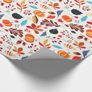 Papier Cadeau Beau papier Motif d'automne