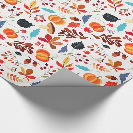 Papier Cadeau Beau papier Motif d'automne (Coin)
