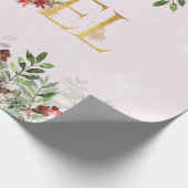 Papier Cadeau Beau papier Motif d'hiver (Coin)