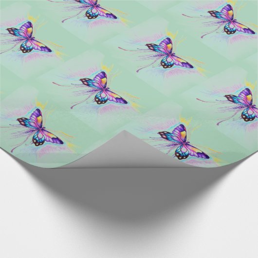Papier Cadeau Beau Papillon (Coin)