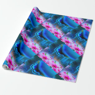 Papier Cadeau beau papillon BLUE