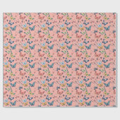 Papier Cadeau Beau Papillon coloré imprimé (Plat)
