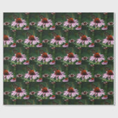 Papier Cadeau Beau papillon et confleur (Plat)