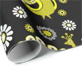 Papier Cadeau Beau Peacock Décoratif (Coin rond)