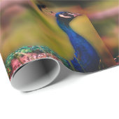 Papier Cadeau Beau Peacock photo papier enveloppant (Coin rond)