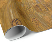 Papier Cadeau Beau portrait d'une dame par Gustav Klimt, Déco (Coin rond)