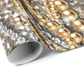 Papier Cadeau Beau poster de animal léopard tendance (Coin rond)