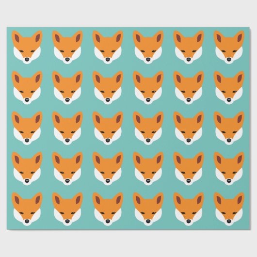 Papier Cadeau Beau renard (Plat)