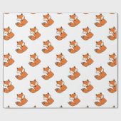 Papier Cadeau Beau renard rouge (Plat)