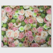 Papier Cadeau Beau Rose (Plat)