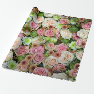 Papier Cadeau Beau Rose