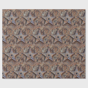 Papier Cadeau Beau Rusty Star Photographie Art