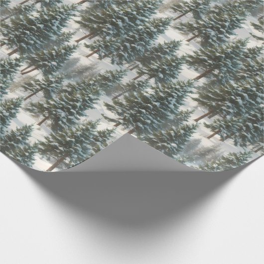 Papier Cadeau Beau Scotch Pine Tree Festive Wrapping Papier (Coin)