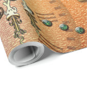 Papier Cadeau Beau steampunk (Coin rond)