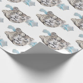 Papier Cadeau Beau tigre blanc (Coin)
