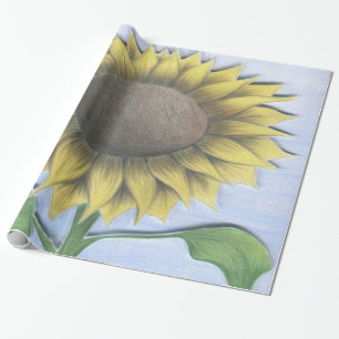 Papier Cadeau Beau tournesol