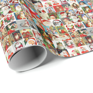 Papier Cadeau Beaucoup de beaucoup de Santa vintages