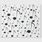 Papier Cadeau Beaucoup de notes de musique (Plat)