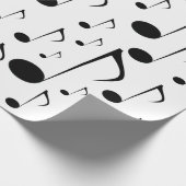 Papier Cadeau Beaucoup de notes de musique (Coin)