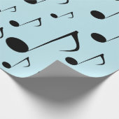 Papier Cadeau Beaucoup de notes musicales (Coin)