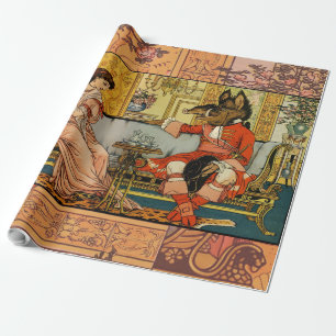 Papier Cadeau Beauté Beast Classic Fairy Tale Caractères