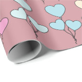 Papier Cadeau Beauté de la Saint-Valentin (Coin rond)