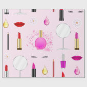 Papier Cadeau Beauté et maquillage (Plat)