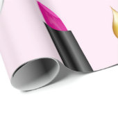 Papier Cadeau Beauté et maquillage (Coin rond)